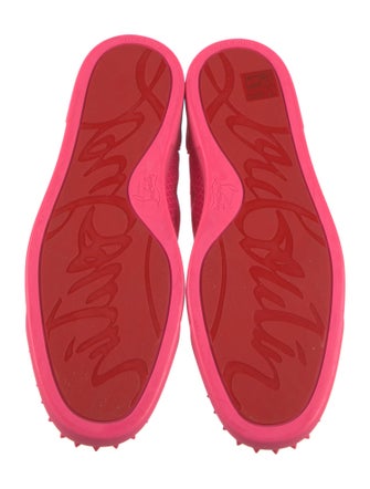 Christian Louboutin Mesh Studded Accents Sneakers