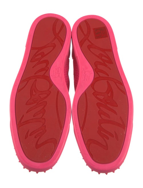 Christian Louboutin Mesh Studded Accents Sneakers