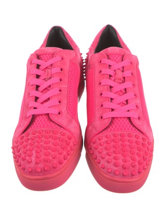 Christian Louboutin Mesh Studded Accents Sneakers