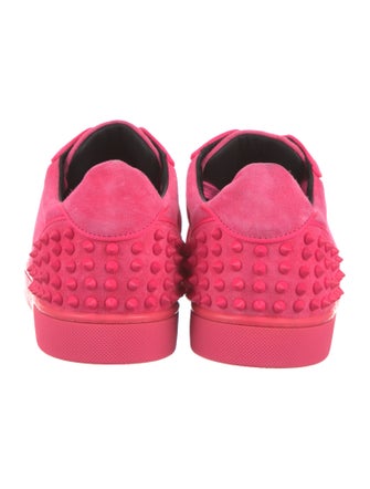 Christian Louboutin Mesh Studded Accents Sneakers
