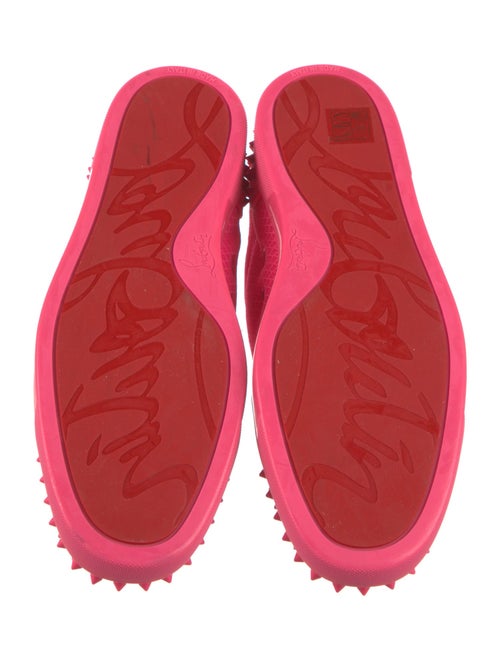 Christian Louboutin Mesh Studded Accents Sneakers