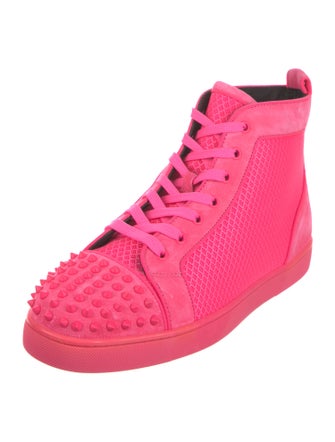 Christian Louboutin Mesh Studded Accents Sneakers