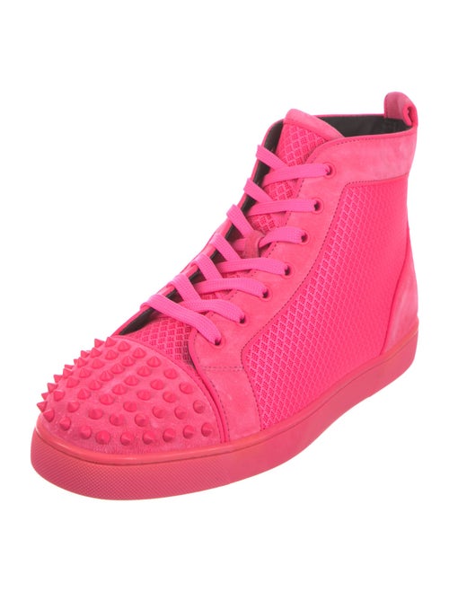 Christian Louboutin Mesh Studded Accents Sneakers