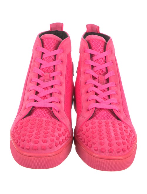 Christian Louboutin Mesh Studded Accents Sneakers