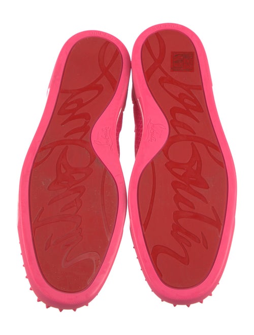 Christian Louboutin Mesh Studded Accents Sneakers