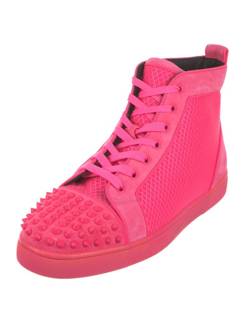 Christian Louboutin Mesh Studded Accents Sneakers
