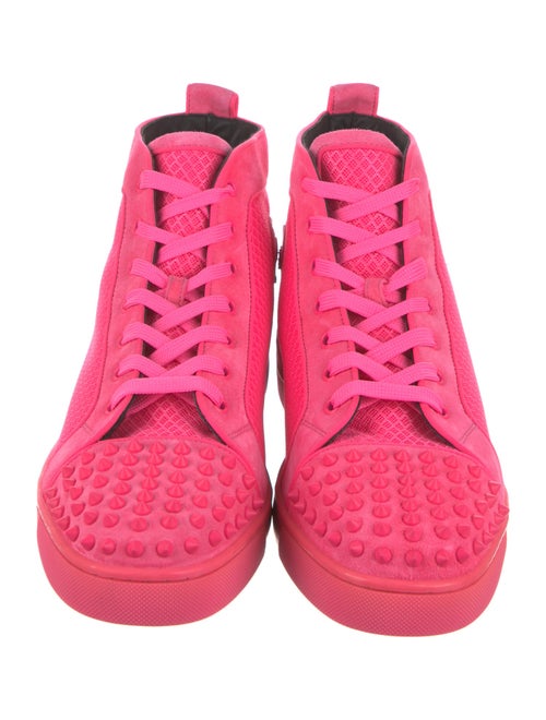 Christian Louboutin Mesh Studded Accents Sneakers