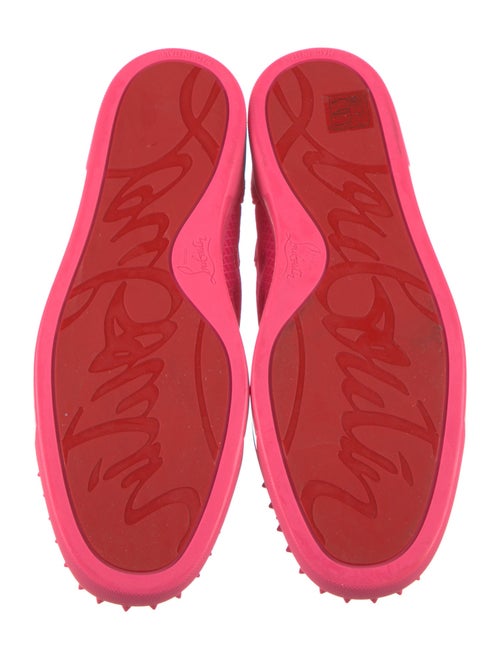 Christian Louboutin Mesh Studded Accents Sneakers