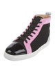 Christian Louboutin Mesh Colorblock Pattern Sneakers