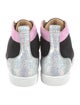 Christian Louboutin Mesh Colorblock Pattern Sneakers