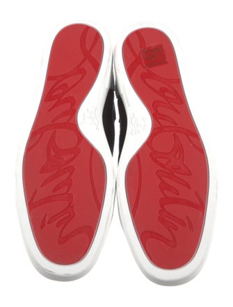 Christian Louboutin Mesh Colorblock Pattern Sneakers