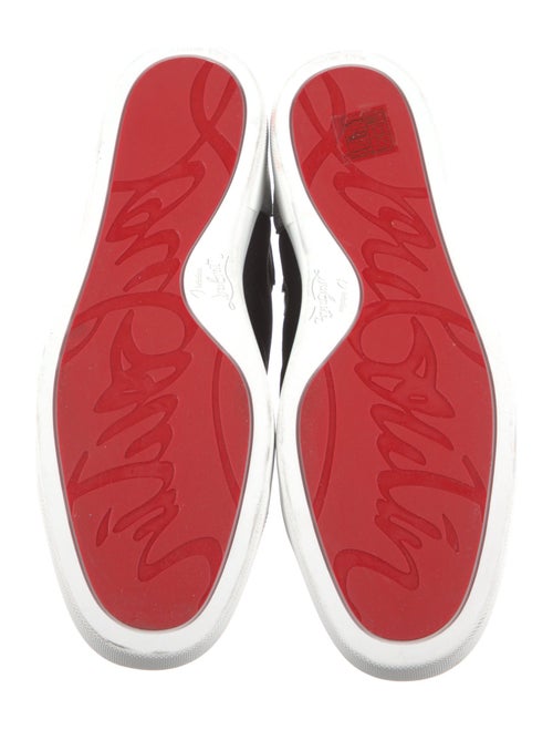 Christian Louboutin Mesh Colorblock Pattern Sneakers