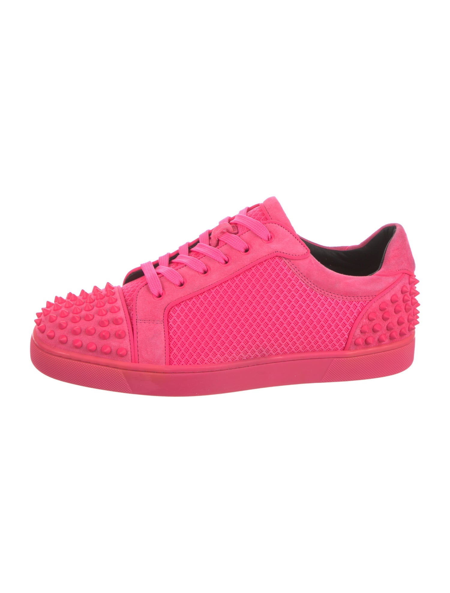 Christian Louboutin Mesh Studded Accents Sneakers