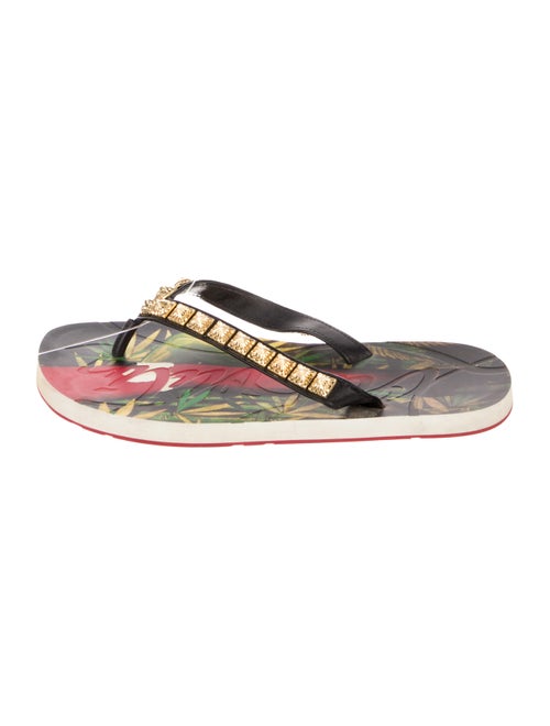 Christian Louboutin Rubber Printed Flip Flops