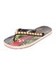 Christian Louboutin Rubber Printed Flip Flops