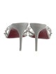 Christian Louboutin Leather Studded Accents Slides