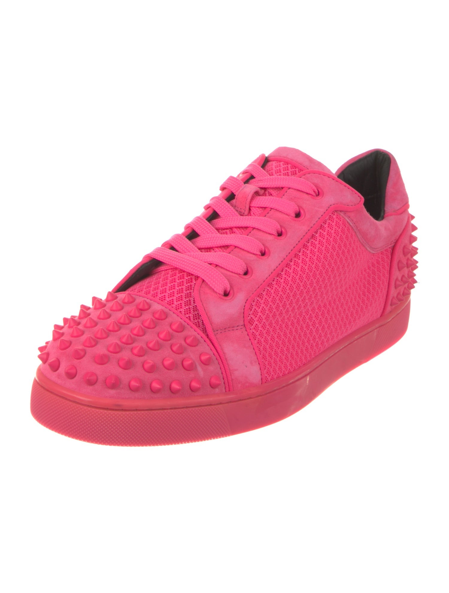Christian Louboutin Suede Studded Accents Sneakers