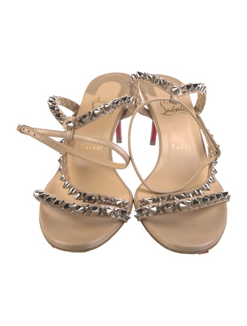 Christian Louboutin Spike Accents Leather Sandals