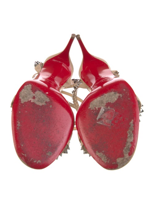 Christian Louboutin Spike Accents Leather Sandals