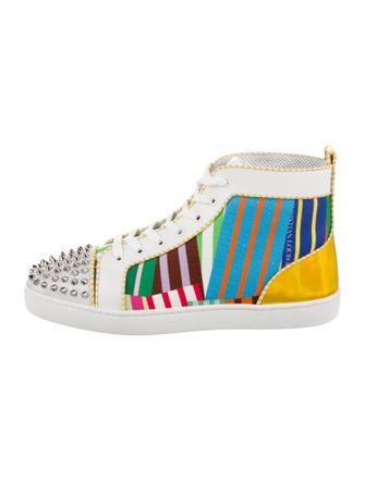 Christian Louboutin Canvas Printed Sneakers