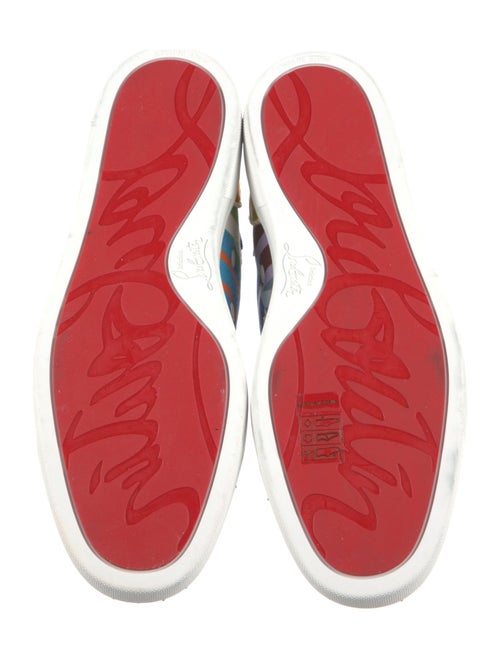 Christian Louboutin Canvas Printed Sneakers