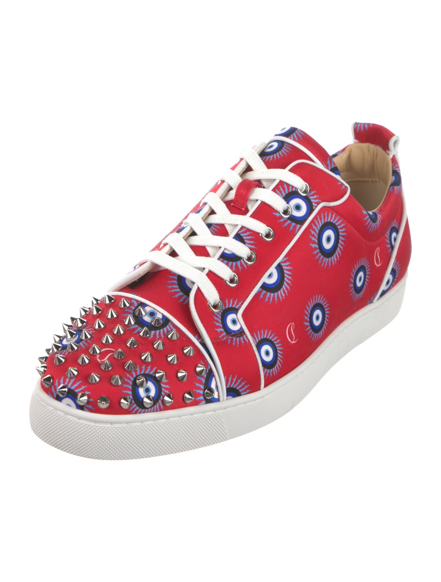 Christian Louboutin Satin Printed Sneakers