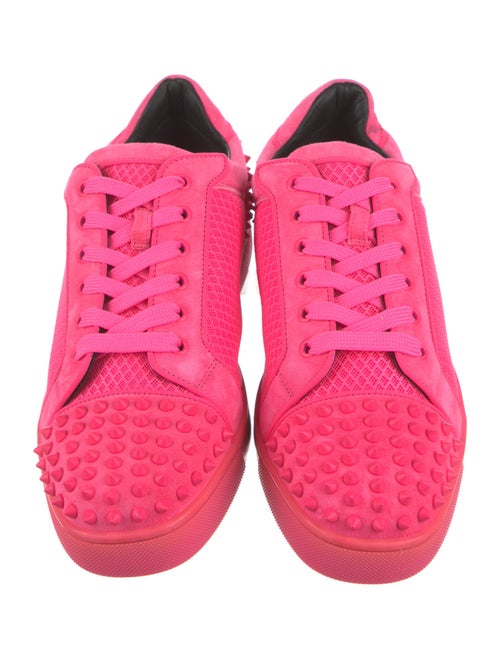 Christian Louboutin Mesh Studded Accents Sneakers
