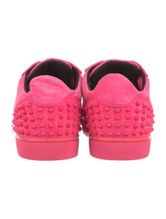 Christian Louboutin Mesh Studded Accents Sneakers