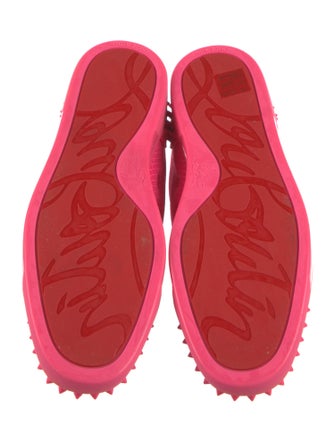 Christian Louboutin Mesh Studded Accents Sneakers