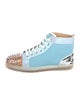 Christian Louboutin Mesh Colorblock Pattern Sneakers