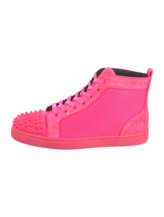 Christian Louboutin Mesh Studded Accents Sneakers