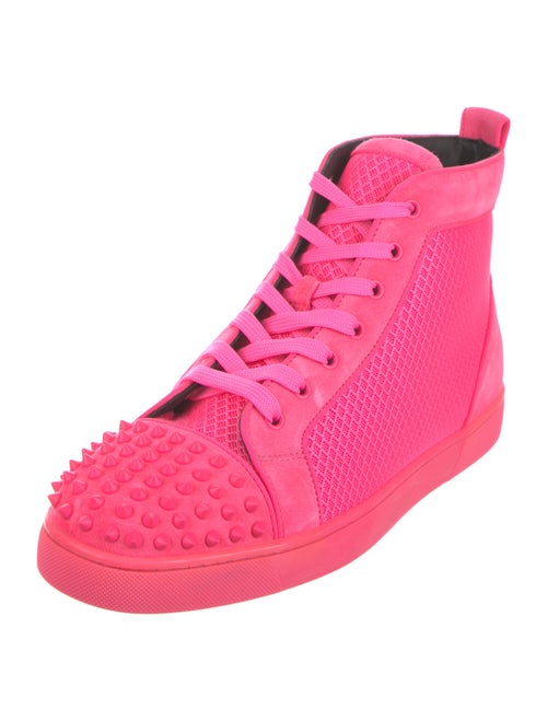 Christian Louboutin Mesh Studded Accents Sneakers