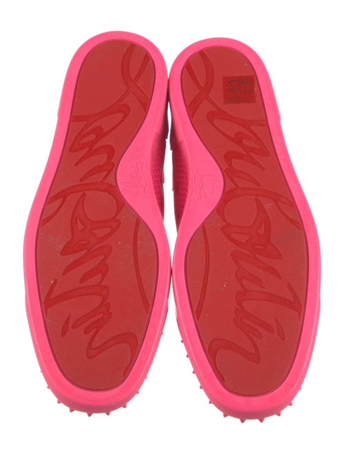 Christian Louboutin Mesh Studded Accents Sneakers