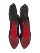 Christian Louboutin Suede Leather Trim Embellishment Boots