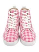 Christian Louboutin Printed Leather Trim Embellishment Sneakers