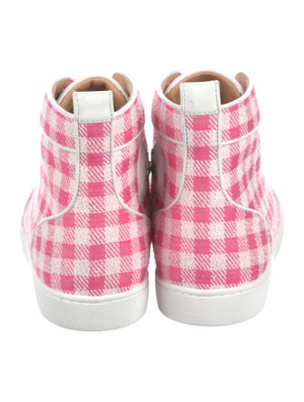 Christian Louboutin Printed Leather Trim Embellishment Sneakers