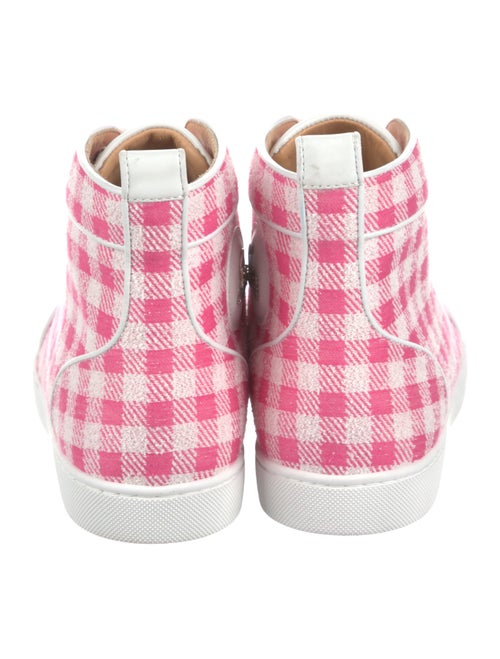 Christian Louboutin Printed Leather Trim Embellishment Sneakers