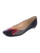 Christian Louboutin Leather Colorblock Pattern Flats