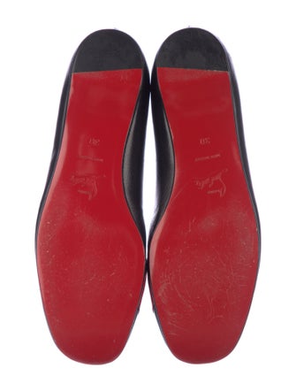 Christian Louboutin Leather Colorblock Pattern Flats