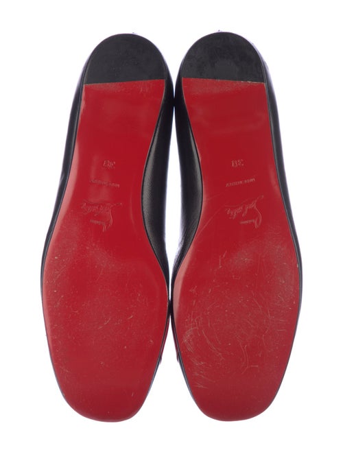 Christian Louboutin Leather Colorblock Pattern Flats
