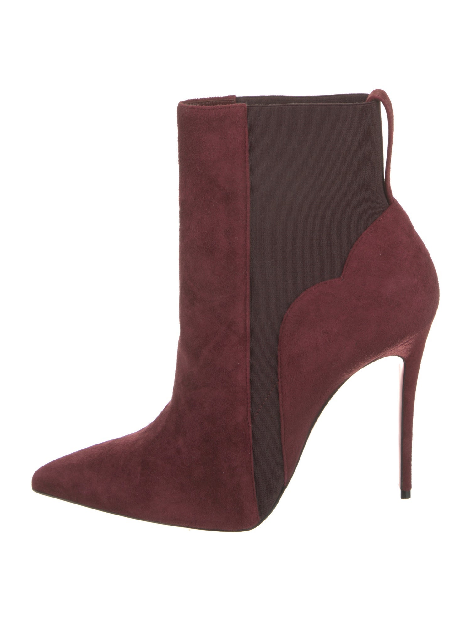 Christian Louboutin Suede Colorblock Pattern Boots