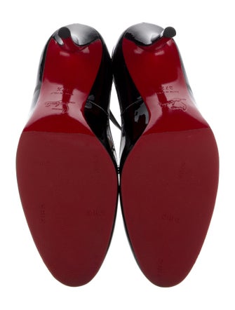 Christian Louboutin Patent Leather T-Strap Pumps