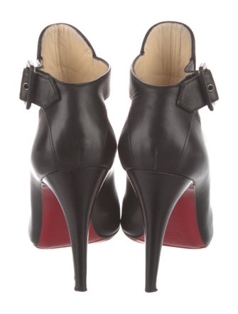 Christian Louboutin Leather Cutout Accent Boots