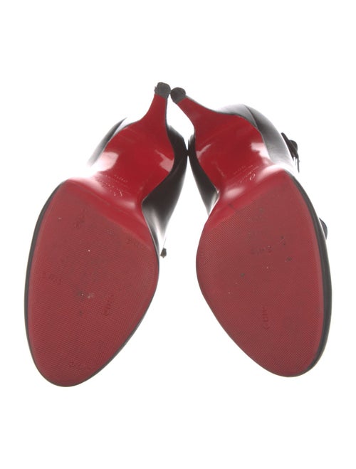 Christian Louboutin Leather Cutout Accent Boots