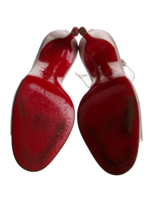 Christian Louboutin PVC Bow Accents T-Strap Sandals