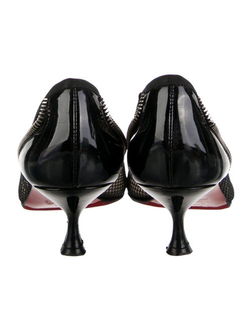 Christian Louboutin Mesh Studded Accents Pumps