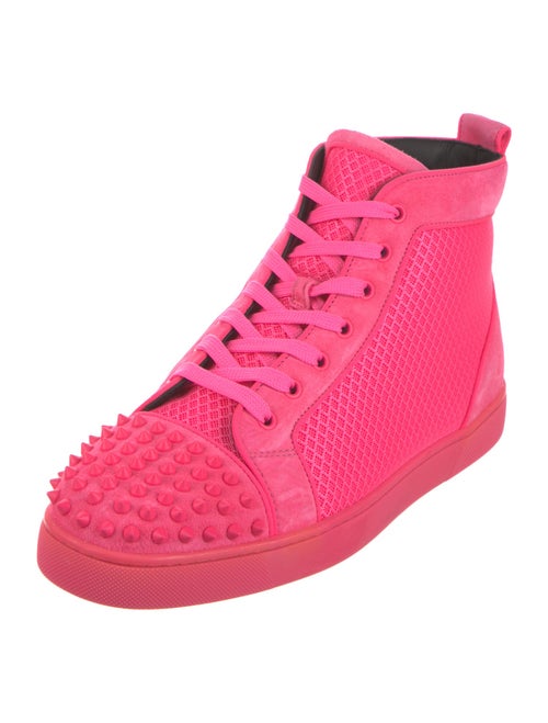 Christian Louboutin Mesh Studded Accents Sneakers