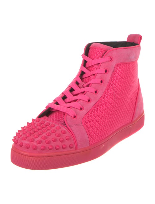 Christian Louboutin Mesh Studded Accents Sneakers