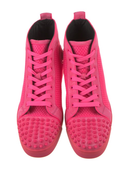 Christian Louboutin Mesh Studded Accents Sneakers