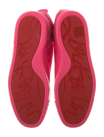 Christian Louboutin Mesh Studded Accents Sneakers